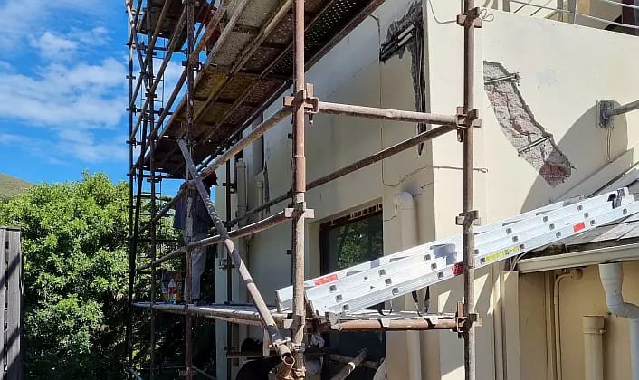 Structural Repairs Structural repairs being carried out.